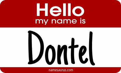 Hello my name is Dontel png download