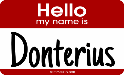 Hello my name is Donterius png download