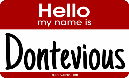 Hello my name is Dontevious png download