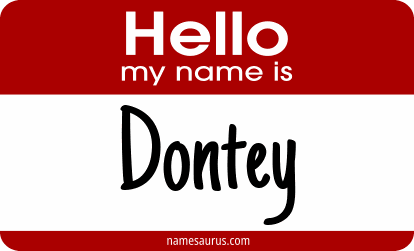 Hello my name is Dontey png download