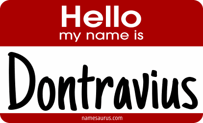 Hello my name is Dontravius png download