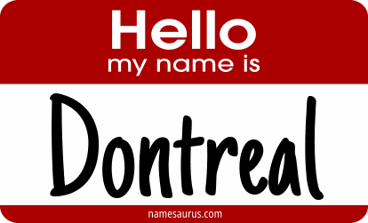 Hello my name is Dontreal png download