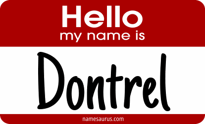 Hello my name is Dontrel png download