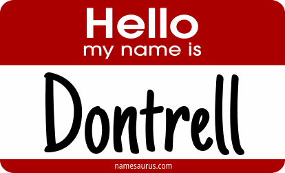 Hello my name is Dontrell png download