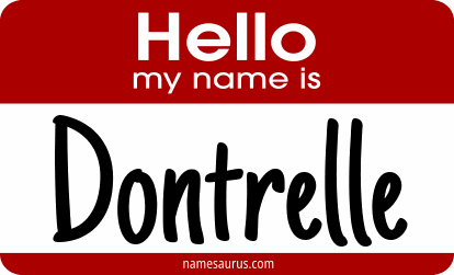 Hello my name is Dontrelle png download