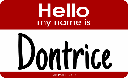 Hello my name is Dontrice png download