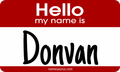 Hello my name is Donvan png download