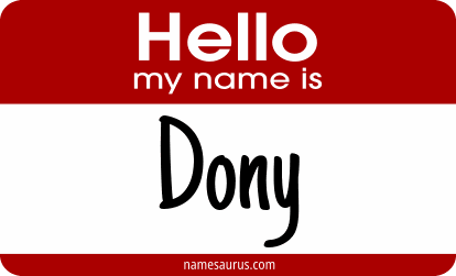 Hello my name is Dony png download