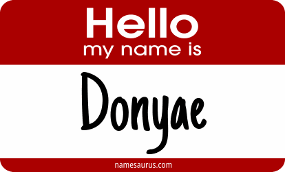 Hello my name is Donyae png download