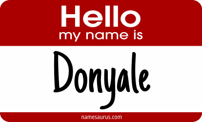 Hello my name is Donyale png download