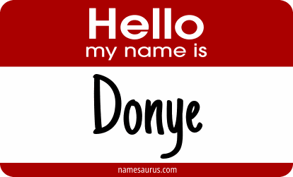 Hello my name is Donye png download