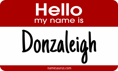 Hello my name is Donzaleigh png download