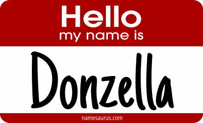 Hello my name is Donzella png download