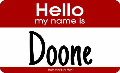 Hello my name is Doone png download
