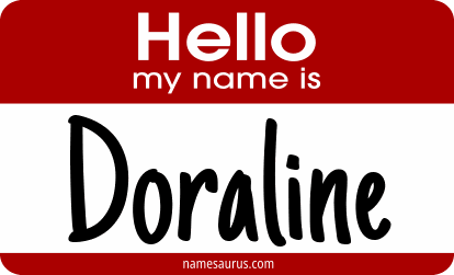 Hello my name is Doraline png download
