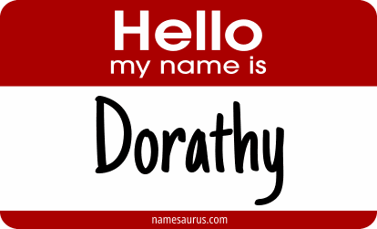Hello my name is Dorathy png download