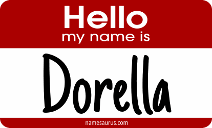 Hello my name is Dorella png download