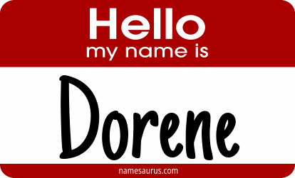 Hello my name is Dorene png download