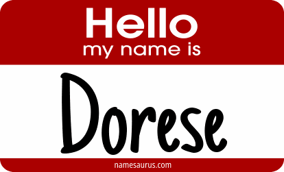 Hello my name is Dorese png download
