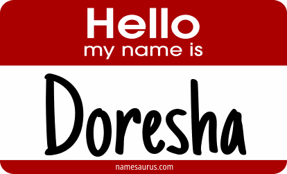 Hello my name is Doresha png download