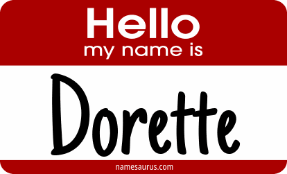 Hello my name is Dorette png download