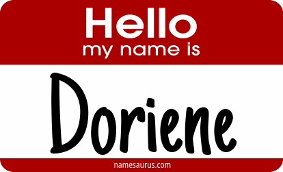 Hello my name is Doriene png download