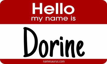 Hello my name is Dorine png download