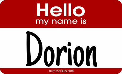 Hello my name is Dorion png download