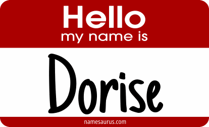 Hello my name is Dorise png download