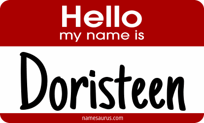 Hello my name is Doristeen png download
