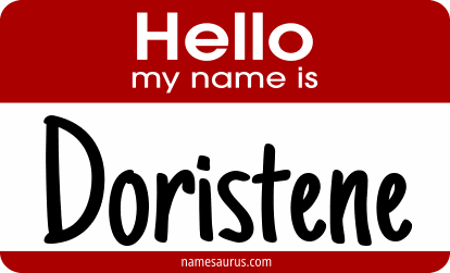 Hello my name is Doristene png download