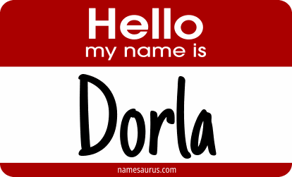 Hello my name is Dorla png download
