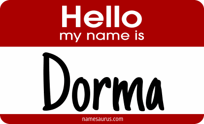 Hello my name is Dorma png download