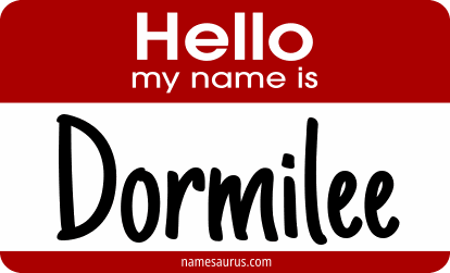 Hello my name is Dormilee png download