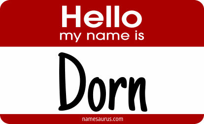 Hello my name is Dorn png download