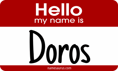 Hello my name is Doros png download