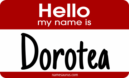 Hello my name is Dorotea png download