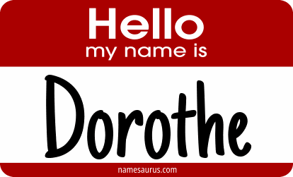 Hello my name is Dorothe png download