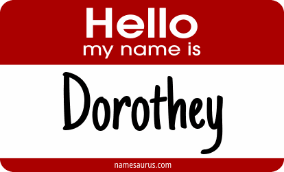 Hello my name is Dorothey png download