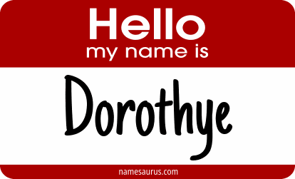 Hello my name is Dorothye png download
