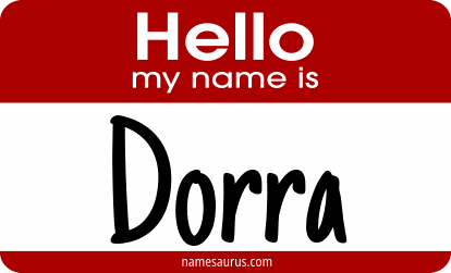 Hello my name is Dorra png download