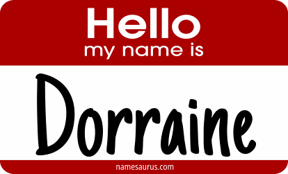 Hello my name is Dorraine png download