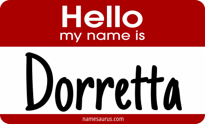 Hello my name is Dorretta png download