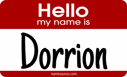 Hello my name is Dorrion png download
