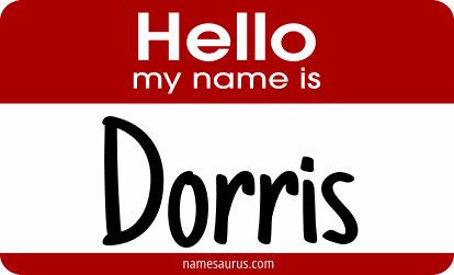 Hello my name is Dorris png download
