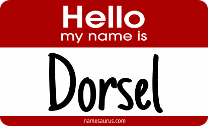 Hello my name is Dorsel png download