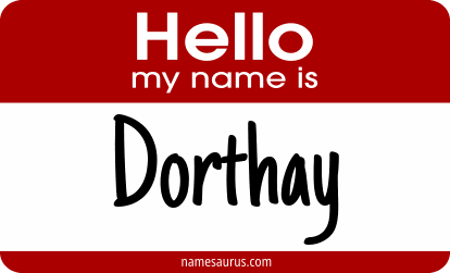 Hello my name is Dorthay png download