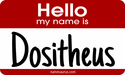 Hello my name is Dositheus png download
