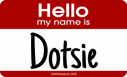 Hello my name is Dotsie png download