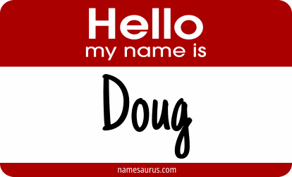Hello my name is Doug png download
